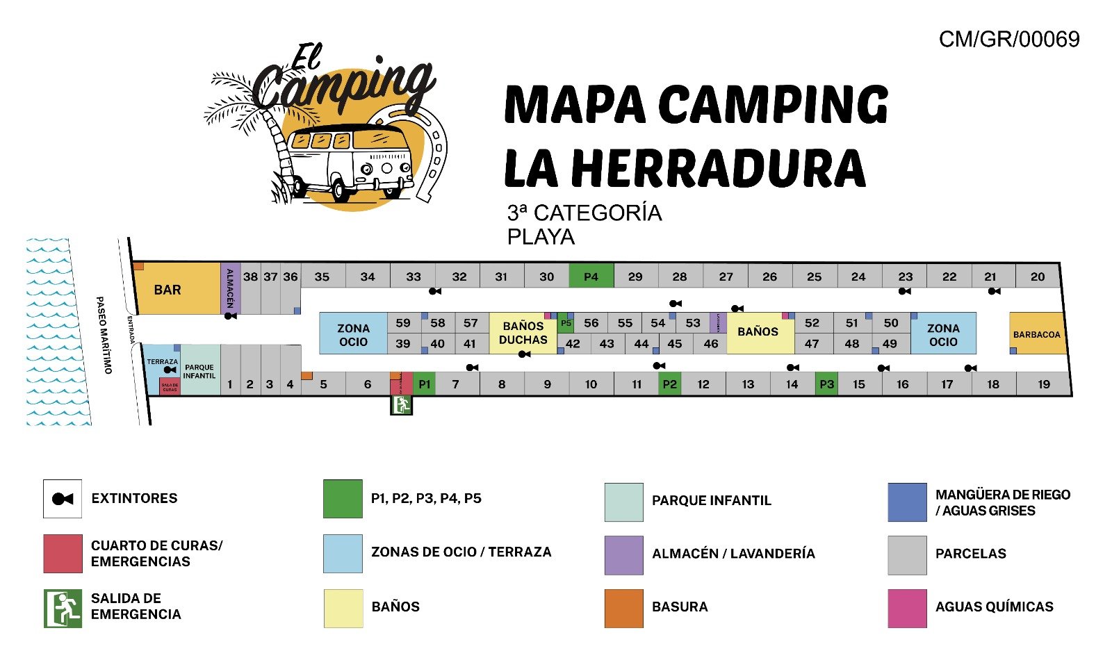 mapa camping la herradura